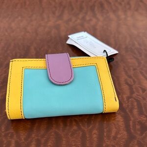 Vibrant Tri-Color Women's Wallet